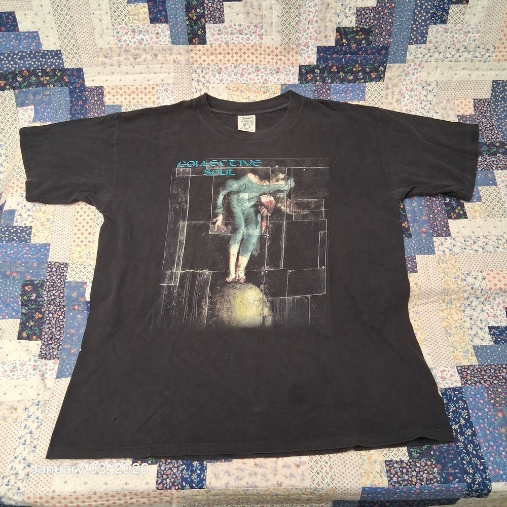 Vintage Collective Soul Silent Parade Tour 1998 Black Wild Oats Single Stitch XL